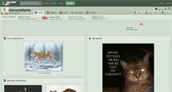 Desktop Screenshot of elementalspirits.deviantart.com