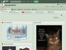 Tablet Screenshot of elementalspirits.deviantart.com