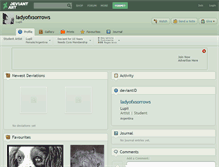 Tablet Screenshot of ladyofxsorrows.deviantart.com