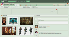 Desktop Screenshot of necessary-violence.deviantart.com