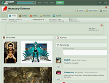 Tablet Screenshot of necessary-violence.deviantart.com