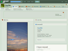 Tablet Screenshot of couchie.deviantart.com