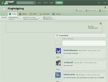 Tablet Screenshot of kinghedgehog.deviantart.com