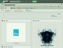 Tablet Screenshot of depressedwhale.deviantart.com