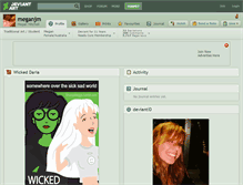 Tablet Screenshot of meganjm.deviantart.com