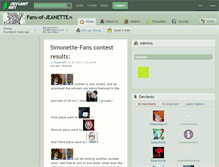 Tablet Screenshot of fans-of-jeanette.deviantart.com