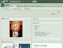 Tablet Screenshot of duetter.deviantart.com