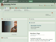 Tablet Screenshot of blackadder-fanclub.deviantart.com