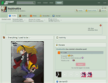Tablet Screenshot of itsukinokira.deviantart.com
