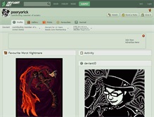 Tablet Screenshot of pooryorick.deviantart.com