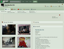 Tablet Screenshot of namida-de-chi.deviantart.com