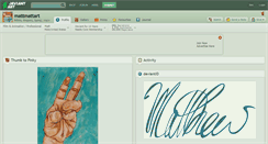 Desktop Screenshot of mattmattart.deviantart.com