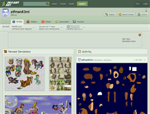 Tablet Screenshot of elfman83ml.deviantart.com
