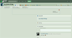 Desktop Screenshot of my-simple-things.deviantart.com