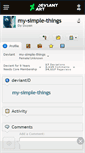 Mobile Screenshot of my-simple-things.deviantart.com