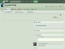 Tablet Screenshot of my-simple-things.deviantart.com