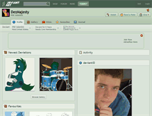 Tablet Screenshot of dezmajesty.deviantart.com