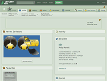 Tablet Screenshot of pjp.deviantart.com