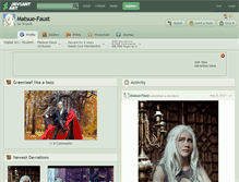 Tablet Screenshot of matsue-faust.deviantart.com