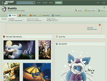 Tablet Screenshot of bluekity.deviantart.com