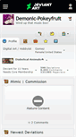 Mobile Screenshot of demonic-pokeyfruit.deviantart.com