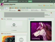 Tablet Screenshot of demonic-pokeyfruit.deviantart.com