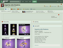 Tablet Screenshot of hyperion-aka-shadoma.deviantart.com