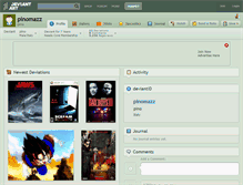 Tablet Screenshot of pinomazz.deviantart.com