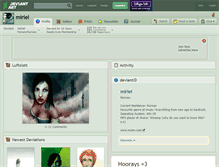 Tablet Screenshot of miriel.deviantart.com