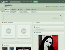Tablet Screenshot of nicholic-ice.deviantart.com