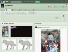 Tablet Screenshot of nicolespyro.deviantart.com