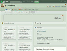 Tablet Screenshot of lariren-shadow.deviantart.com