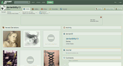 Desktop Screenshot of deviantkitty13.deviantart.com