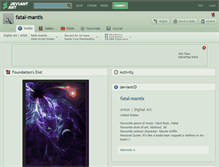 Tablet Screenshot of fatal-mantis.deviantart.com
