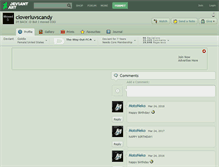 Tablet Screenshot of cloverluvscandy.deviantart.com