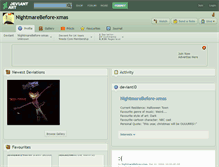 Tablet Screenshot of nightmarebefore-xmas.deviantart.com