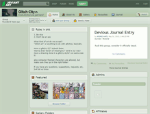 Tablet Screenshot of glitch-city.deviantart.com