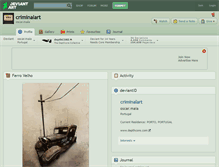 Tablet Screenshot of criminalart.deviantart.com