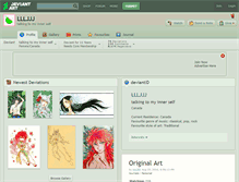 Tablet Screenshot of llljjj.deviantart.com