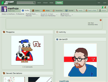 Tablet Screenshot of manfroze.deviantart.com