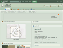Tablet Screenshot of netghost.deviantart.com