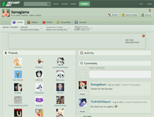 Tablet Screenshot of llamaglama.deviantart.com