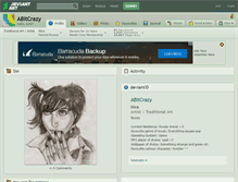 Tablet Screenshot of abitcrazy.deviantart.com