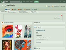Tablet Screenshot of pinkie-pixiexx.deviantart.com