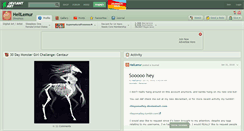 Desktop Screenshot of helllemur.deviantart.com