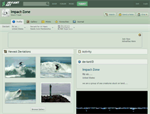 Tablet Screenshot of impact-zone.deviantart.com