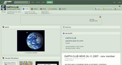 Desktop Screenshot of earth-club.deviantart.com