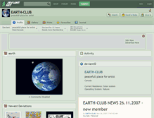 Tablet Screenshot of earth-club.deviantart.com