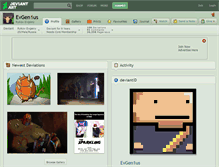 Tablet Screenshot of evgen1us.deviantart.com