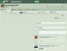 Tablet Screenshot of bowservspeach109.deviantart.com